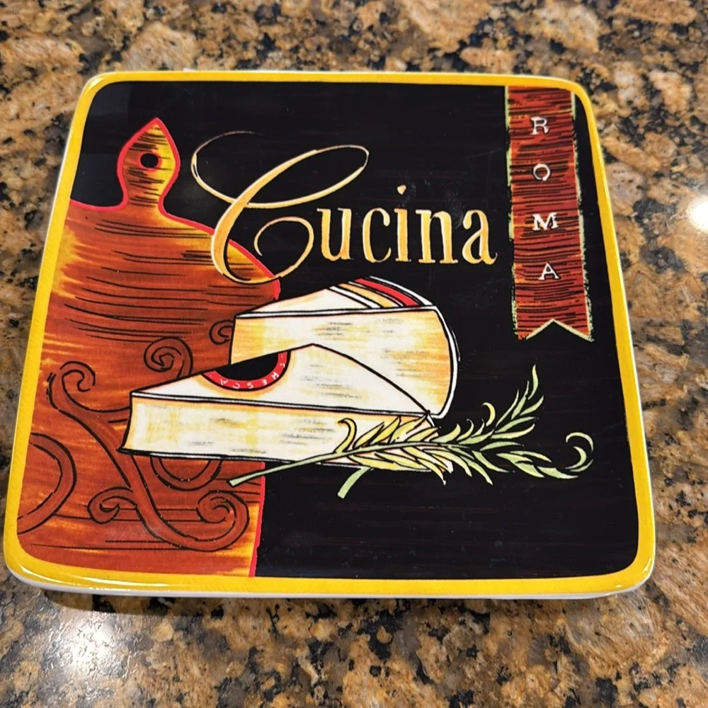 PIER 1 IMPORTS Earthen Cocina Tuscany Square Plates